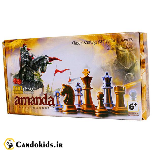Magnetic Chess and Backgammon (Arima Knight Model) - Board game